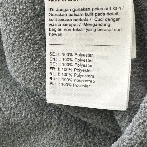 Fjallraven STINA Fleece women's Small Gray Full Zip jacket - Picture 13 of 14